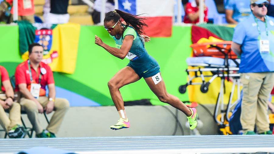Kauiza Venancio nos 200 m rasos nas Olimpíadas do Rio - Wander Roberto/COB