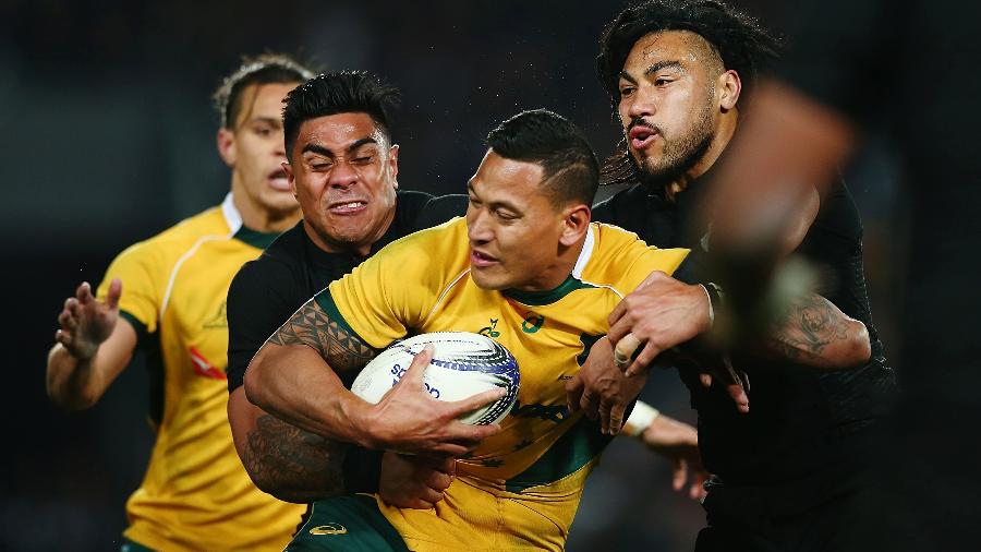 Austrália e Nova Zelândia disputam The Rugby Championship 2015 - Anthony Au-Yeung/Getty Images