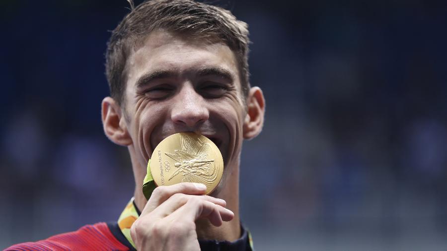 Michael Phelps é recordista em número de medalhas olímpicas: são 28 em 4 Jogos, sendo 23 de ouro - Fei Maohua/Xinhua