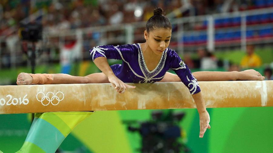 Flavia Saraiva compete na final da barra de equilíbrio das Olimpíadas do Rio - Reuters
