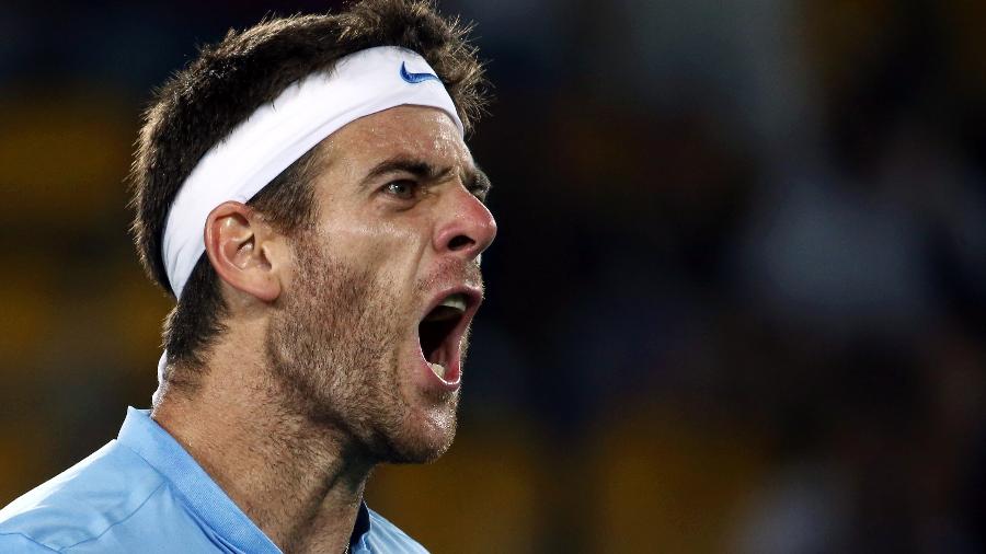 Tudo igual! Del Potro fecha game diante de Andy Murray - REUTERS/Marcos Brindicci