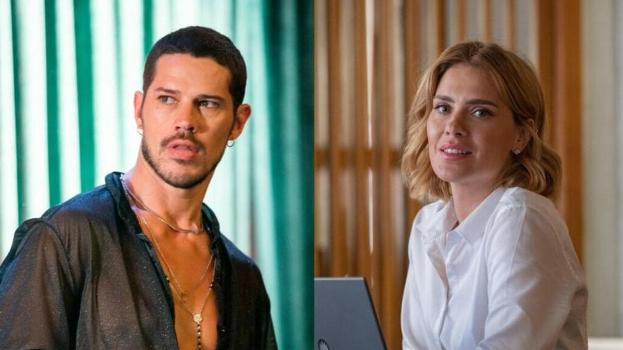 Lui (José Loreto) e Lumiar (Carolina Dieckmann) em Vai na Fé - Divulgação/Globo