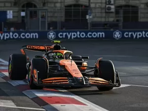 F1: Norris diz que McLaren está "muito longe" de bom ritmo em Baku