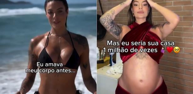 Monique Amin mostrou as curvas que ganhou na gravidez - undefined