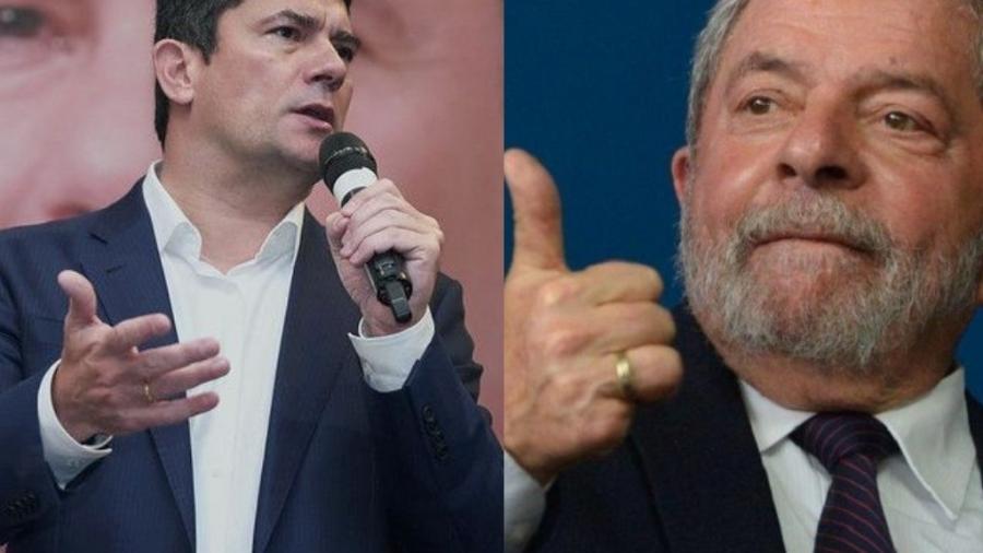 Para Lula, Moro está armando alguma narrativa para se beneficiar: o presidente trouxe o ex-juiz de volta às manchetes - Fotos: José Cruz/Agência Brasil e Saulo Rolim/Podemos