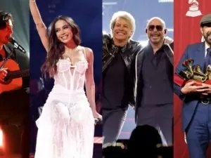 Grammy Latino 2024: Resumão! Juan Luis Guerra se destaca, Anitta e Tiago Iorc fazem dueto incrível, e Pitbull e Jon Bon Jovi incendeiam palco com versão de “It’s My Life”; assista