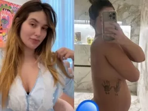 Quatro dias após parto, Virginia Fonseca mostra barriga e faz compressa em cicatriz