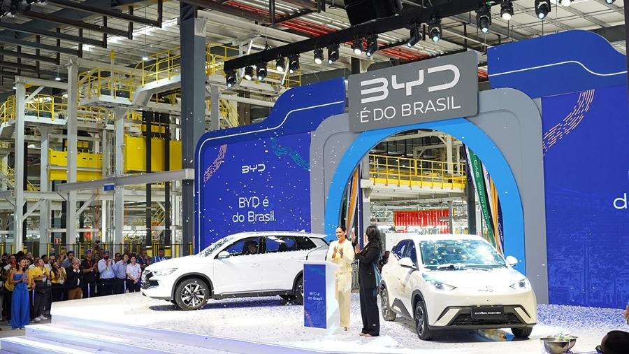 Em um primeiro momento, fábrica da BYD na Bahia vai apenas montar carros importados da China  (Foto: Divulgação/BYD)