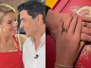 Edu Guedes pede Ana Hickmann em casamento após três meses de namoro: "Surpresa"