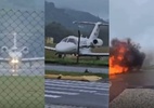 Vídeo mostra novos detalhes de acidente com avião no litoral de São Paulo - Redes Sociais/Reprodução