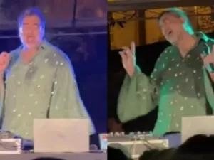 Zeca Camargo reage após viralizar se acabando em performance como DJ; assista