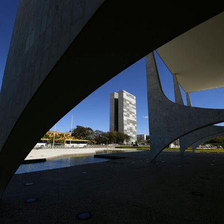 O Congresso Nacional visto a partir do Palácio do Planalto. Foto: Marcos Oliveira/Agência Senado