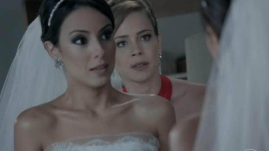 Maria Clara (Andreia Horta) e Cristina (Leandra Leal) em Império (Reprodução/Globo) - Reprodução / Internet