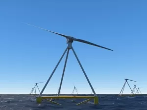 Protótipo “cata-vento” triangular promete praticidade para parques eólicos no mar
