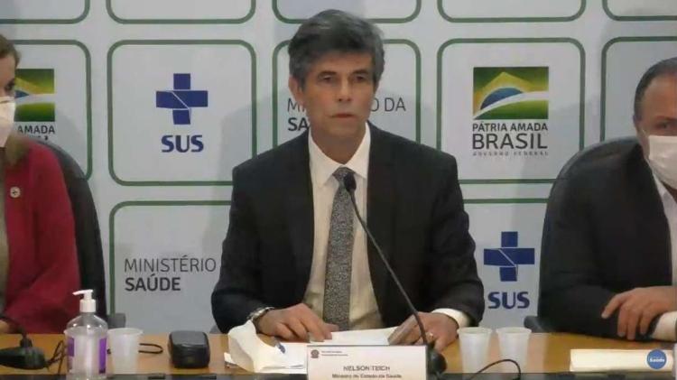 Nelson Teich - REPRODUÇÃO/MINISTÉRIO DA SAÚDE - REPRODUÇÃO/MINISTÉRIO DA SAÚDE
