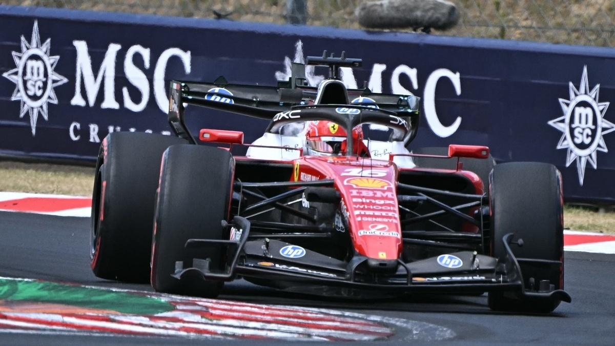 F1: Leclerc lidera primeiro treino na Hungria, mas tem problemas no final; Bortoleto é 6º