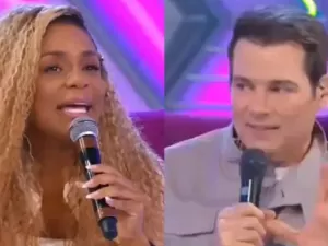Cariúcha comete gafe ao vivo no 'Domingo Legal' e surpreende Celso Portiolli