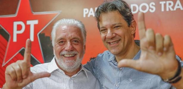Jaques Wagner (e) e Fernando Haddad