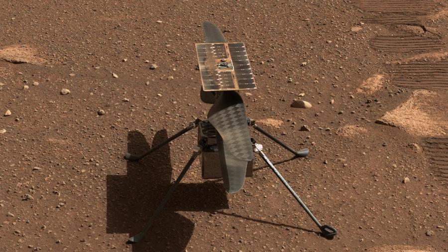Nasa faz teste de voo do helicóptero Ingenuity em Marte - Imagem: NASA/JPL-Caltech/ASU