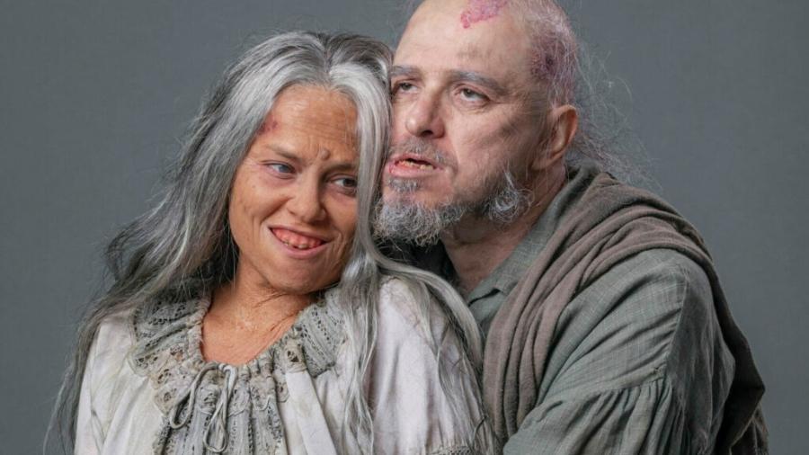 Germana (Vivianne Pasmanter) e Licurgo ( Guilherme Piva) de Nos Tempos do Imperador (Divulgação/Globo) - Reprodução / Internet
