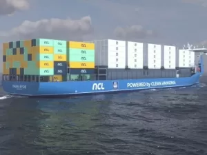 Primeiro do mundo: navio porta-contêineres movido a amônia é anunciado