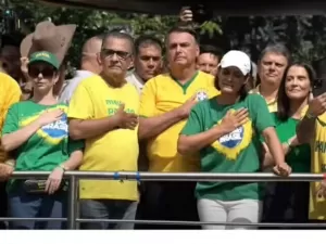 Bolsonaro, Michelle, Malafaia e Tarcisio de Freitas foram algumas das principais figuras presentes ao ato na Avenida Paulista no último domingo. Foto: Reprodução/Youtube