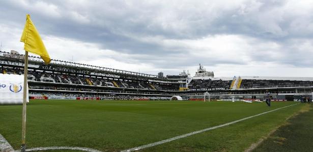 Santos treinou na Vila Belmiro, local da partida deste domingo contra o Corinthians - Marco Galvão/Estadão Conteúdo