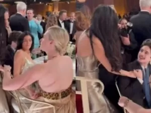 Globo de Ouro 2025: Web aponta "esnobada" de Demi Moore em Kylie Jenner em video viral, e filha da atriz reage; assista