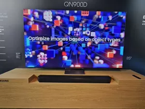 TV Samsung com inteligência artificial transforma 4K em 8K