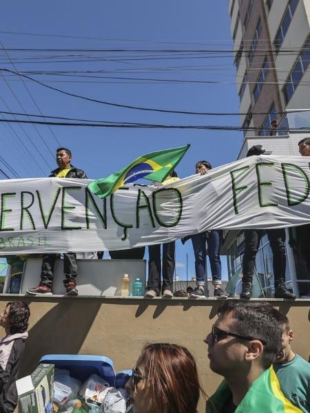 Manifestação bolsonarista em Florianópolis, Santa Catarina: hora de desmobilizar                             -                                 ANDERSON COELHO / AFP                            