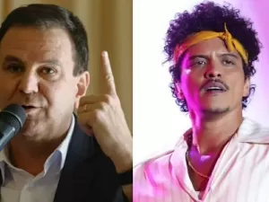 Eduardo Paes se pronuncia sobre show do Bruno Mars no Rio: 'Habemus' 