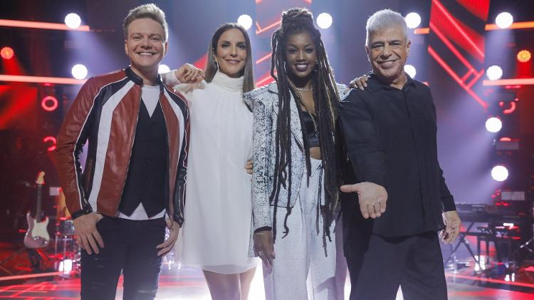 Ivete Sangalo, Michel Teló, Lulu Santos e Iza, técnicos do The Voice Brasil (Foto: Globo/ Victor Pollak) - Globo/ Victor Pollak - Globo/ Victor Pollak