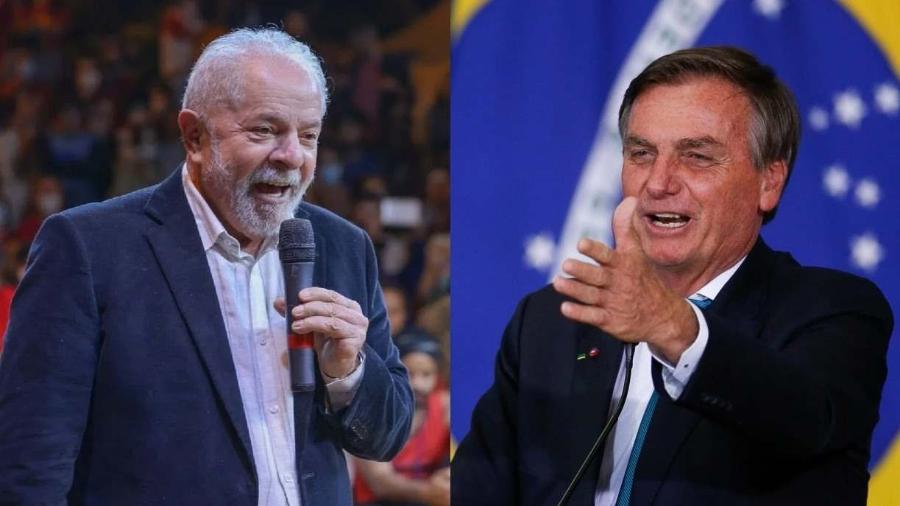 O ex-presidente Lula (PT) e o presidente Jair Bolsonaro (PL) são, até o momento, os principais candidatos ao Planalto                              - Reprodução