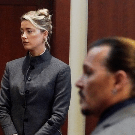 Amber Heard e Jhonny Depp se enfrentaram no tribunal - Reuters