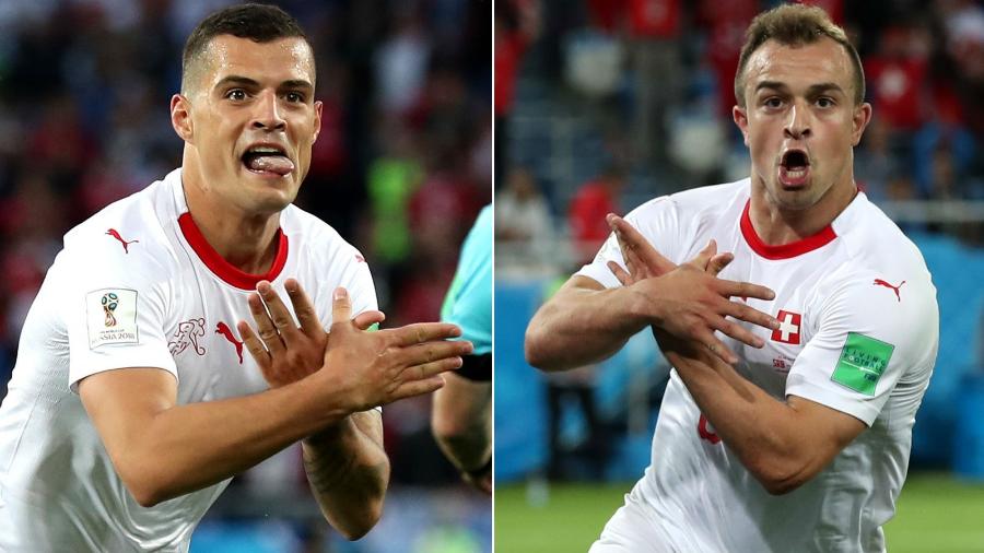 Xhaka e Shaqiri: comemoração polêmica pode prejudicar a Suíça na Copa do Mundo - 