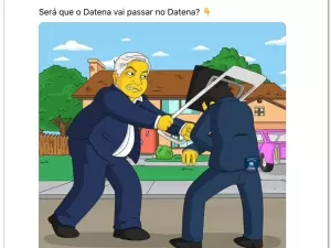 Cadeirada de Datena em Marçal gera memes e zoações; veja imagens