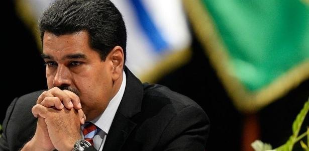 O presidente da Venezuela, Nicolás Maduro: país vizinho parou de pagar dívida com BNDES em janeiro - AFP