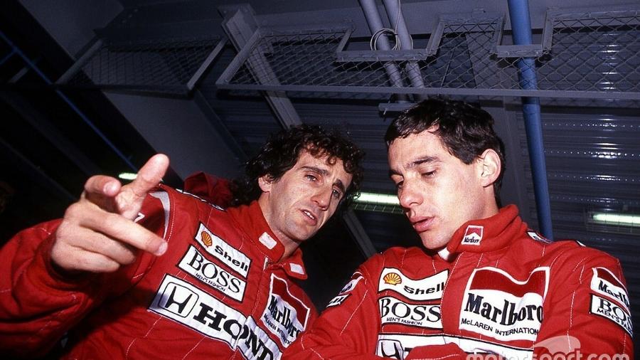 Senna e Prost? McLaren faz enquete para definir dupla ideal na F1