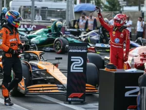 F1: Com Leclerc na pole e Norris apenas em 17º, confira o grid de largada para o GP do Azerbaijão