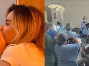 Wanessa Camargo faz reiki em Graciele Lacerda após nascimento de irmã caçula