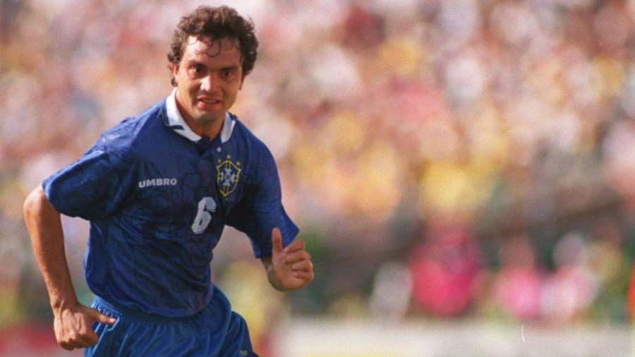 Branco, em ação pela seleção brasileira na Copa do Mundo-1994 - Getty Images