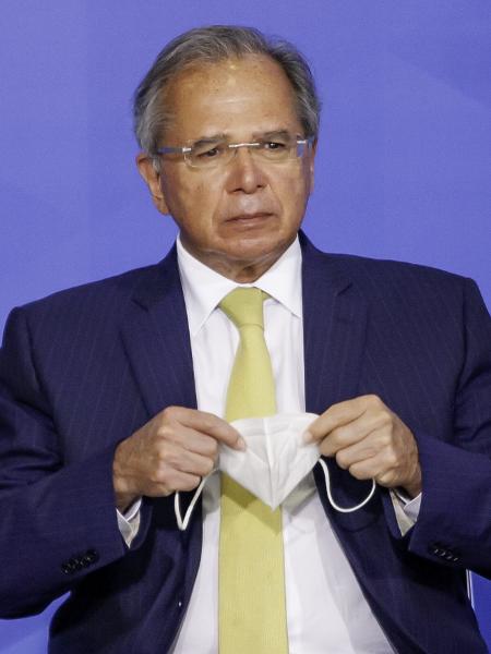 O ministro da Economia, Paulo Guedes, durante o lançamento do Plano Safra do ciclo  - Leco Viana/The News2/Estadão Conteúdo