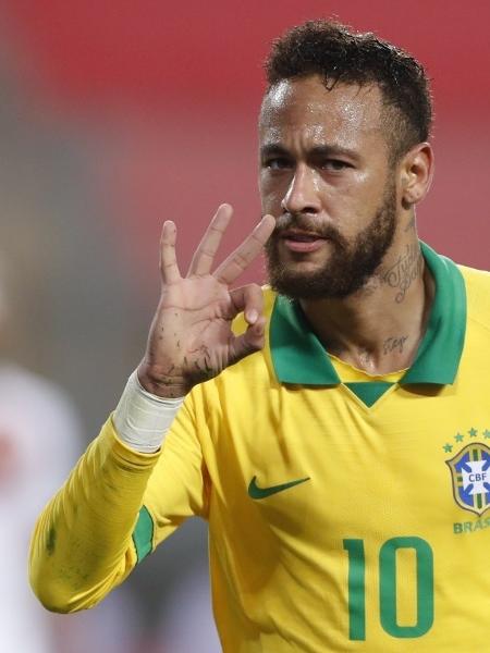 Neymar é a estrela da seleção brasileira nas Eliminatórias para a Copa-2022 - PAOLO AGUILAR / AFP                            