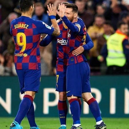 Messi e Suárez devem estar entre os titulares do barcelona na volta do Campeonato Espanhol - GettyImages