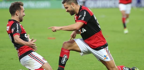 Éverton Ribeiro e Diego são dois dos principais nomes rubro-negros no ano - Gilvan de Souza/Flamengo