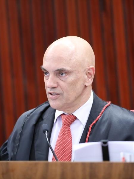 O presidente do TSE, Alexandre de Moraes, durante sessão plenária do tribunal - ANTONIO AUGUSTO/TSE                            