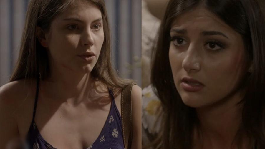 Bianca (Bruna Hamú) e Jade (Anajú Dorigon) em Malhação (Reprodução/Globo)  - Reprodução / Internet