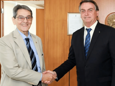 Roberto Jefferson e o presidente Jair Bolsonaro - Reprodução