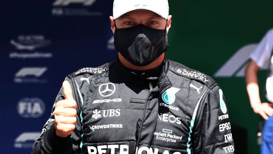 Bottas voltou a fazer a pole depois de três corridas - Twitter/MercedesAMGF1