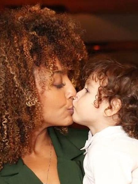 Sheron Menezzes com o filho Benjamin - Reprodução/ Instagram